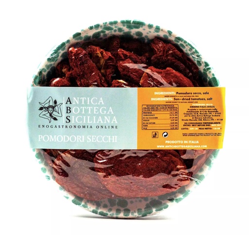 [00628] Antica Bottega Siciliana - Ciotola in ceramica con pomodori secchi - 150gr