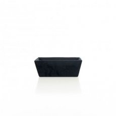 [00469] Asiana - Cesta Rectangular De Terciopelo Negro 24*18*h9  - 250gr