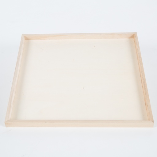 [00458] Asiana - Plateau en bois carré  38*38*2cm - 225gr