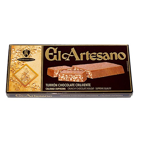 [00362] El Artesano Turrones - Crunchy Chocolate Nougat - 200gr