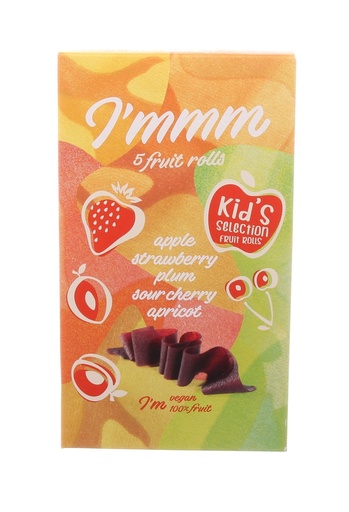 [00084] I'mmm 5 fruit roll - Kid's selection - 77gr