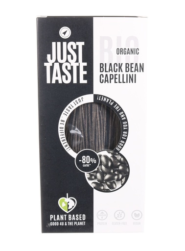 [00376] Just Taste - Capellini aux Haricots Noirs Bio - 250gr