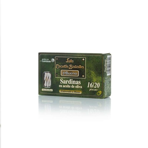 [00124] Luis Escuris - Sardines in Olive Oil - 120gr (16-20 Pieces) 