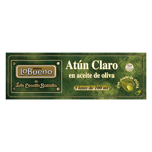 [00120] Luis Escurís - Atún Claro en aceite de oliva - 3x100ml