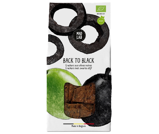 [00294] MadLab - Black olive crackers "Back to Black" - 110gr