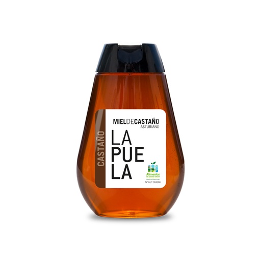 [00499] Miel Lapuela -  Chestnut Honey bottle dispenser - 350gr