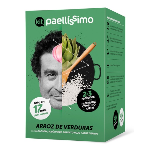 [00166] Paellisimo Kit - Vegetables Rice - 1kg.Explained How Easy It Is, by Pepe Rodriguez: 2 Michelin Star Chef.